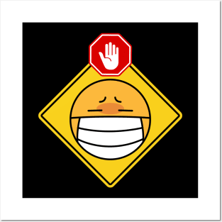 Alert Warning Facial Emoji Expressions #22 Posters and Art